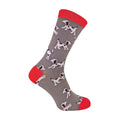1 Pack Mens Novelty Charcoal Dalmatian Bamboo Socks