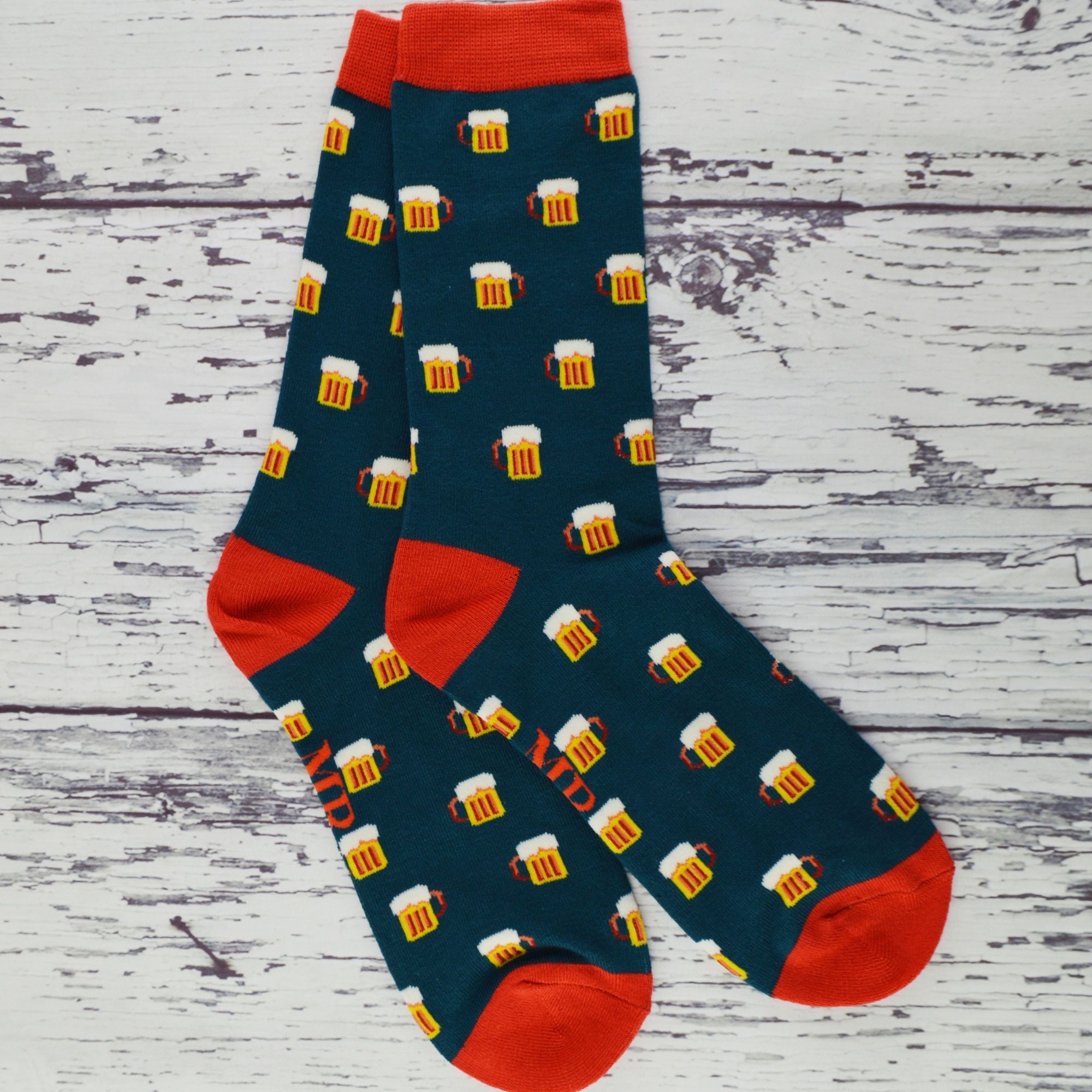 1 Pack Mens Novelty Grey Bike Bamboo Socks