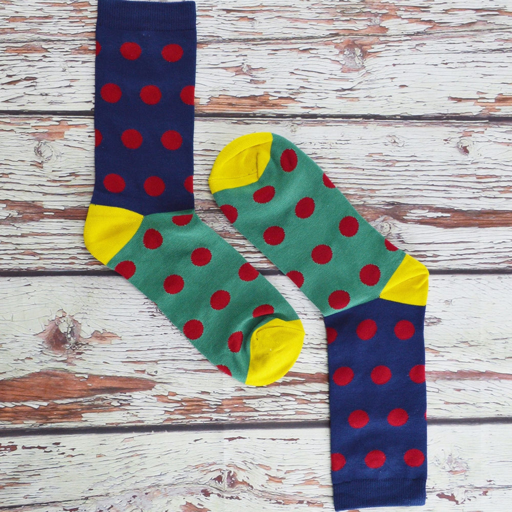 1 Pack Mens Novelty Navy Doughnut Bamboo Socks