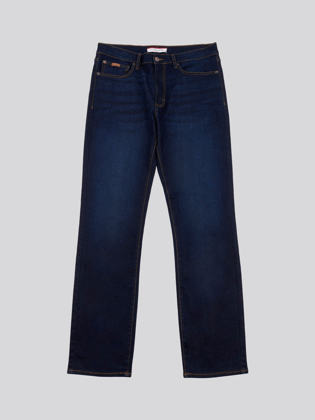 Mens 5 Pocket Regular Fit Denim Jeans in Rinse Wash