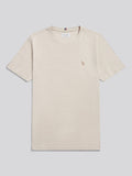 Mens Double Horsemen T-Shirt Beige