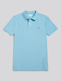 Mens Double Horsemen Polo Shirt Air Blue