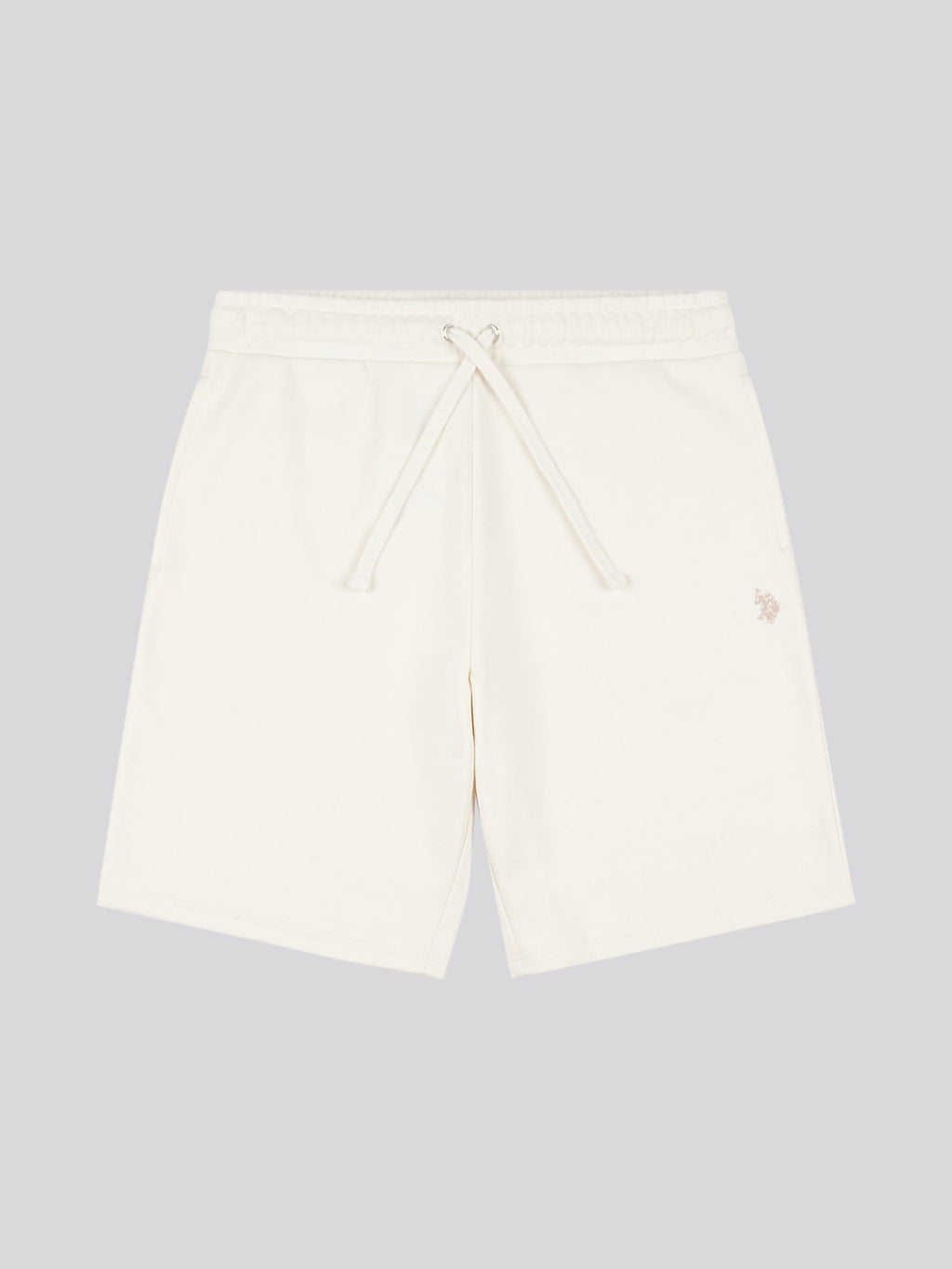 Mens Double Horsemen Sweat Shorts Whisper White