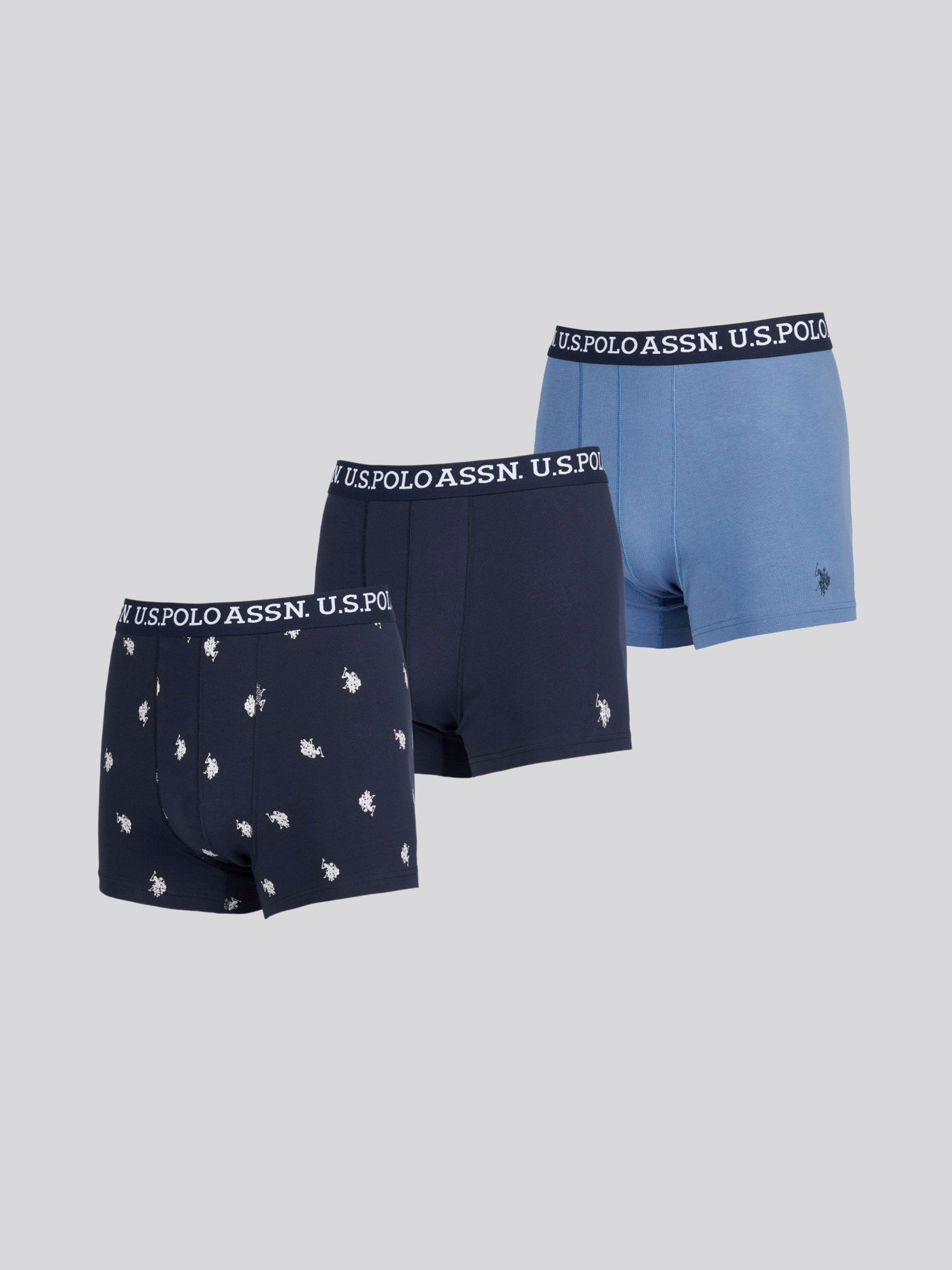 Mens 3 Pack USPA Trunk Dark Sapphire Navy