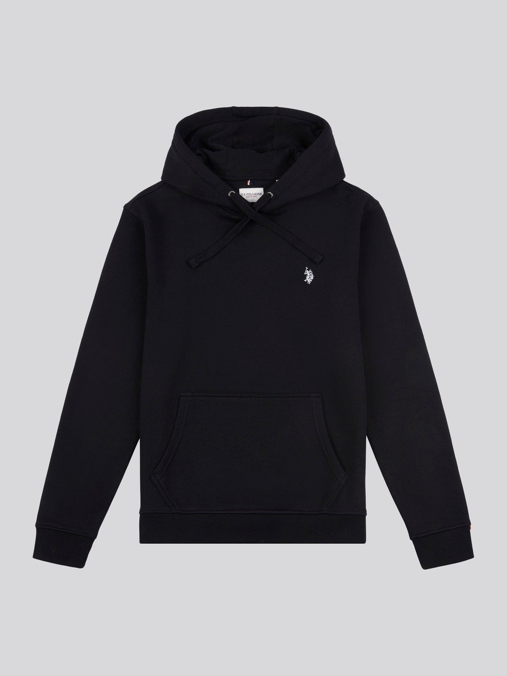 Mens Double Horsemen Hoodie in Black Bright White DHM