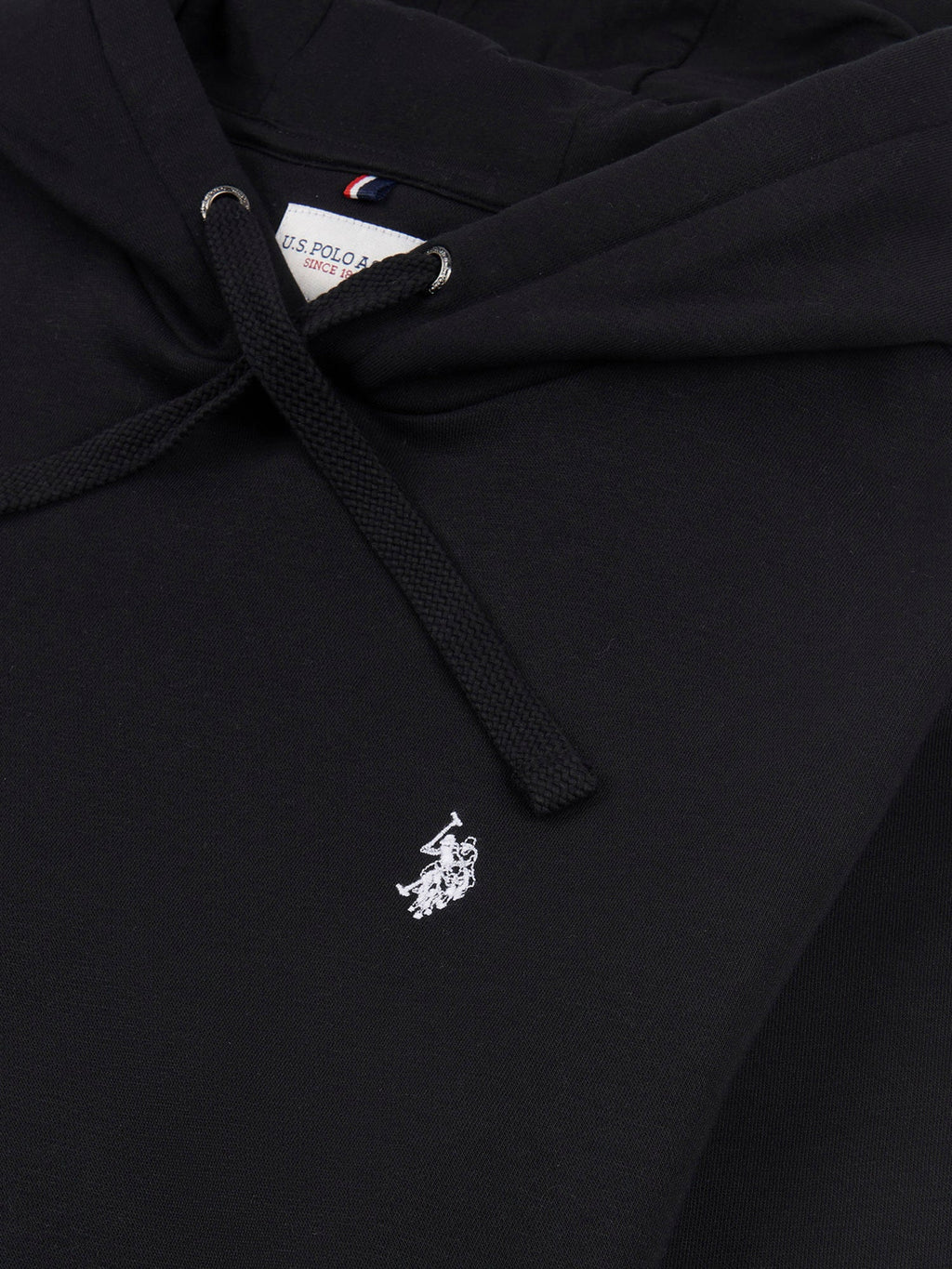 Mens Double Horsemen Hoodie in Black Bright White DHM