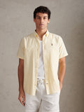 Mens  Short Sleeve Oxford Shirt French Vanilla