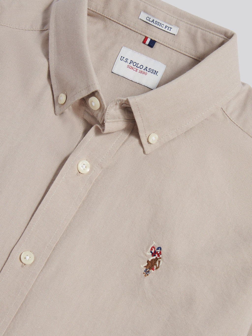 Mens  Short Sleeve Oxford Shirt String