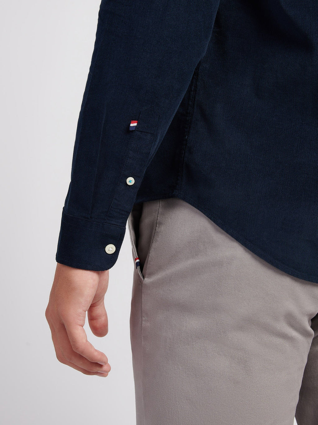 Mens Cord Shirt in Dark Sapphire Navy