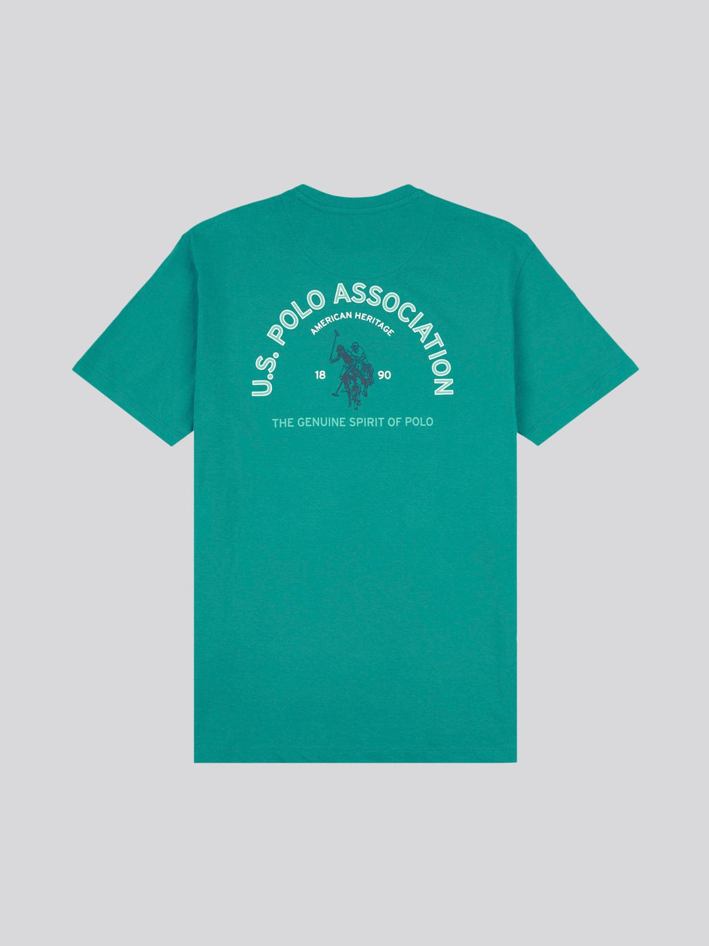 Mens Front/Back Print Graphic T-Shirt in Alexandrite
