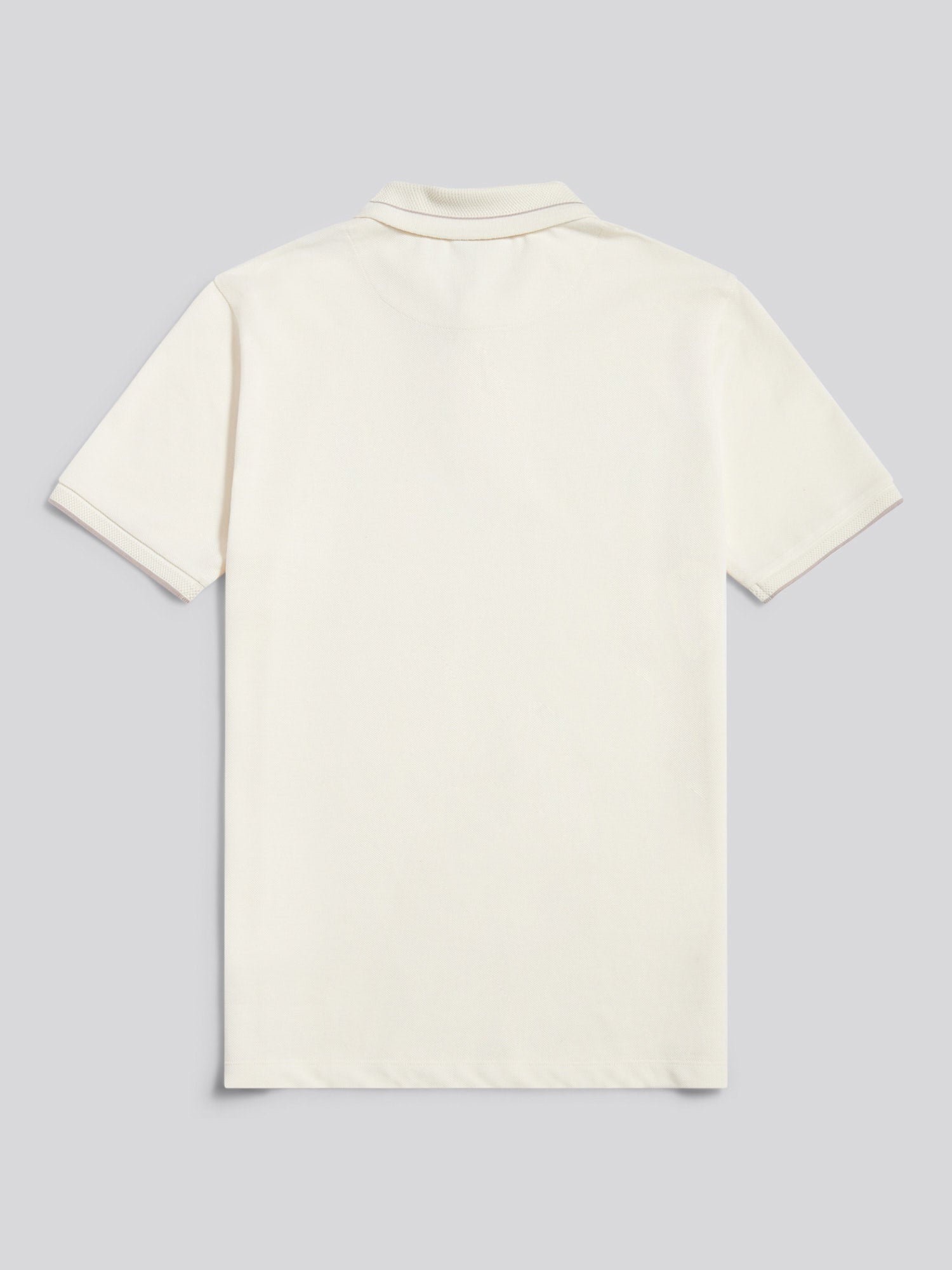 Mens Smart Pique Polo Shirt in Whisper White