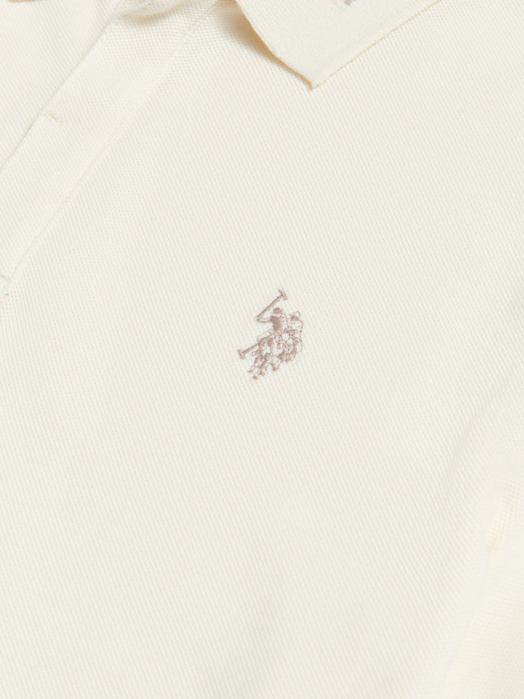 Mens Smart Pique Polo Shirt in Whisper White