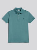 Mens Twill Texture Polo Shirt Arctic