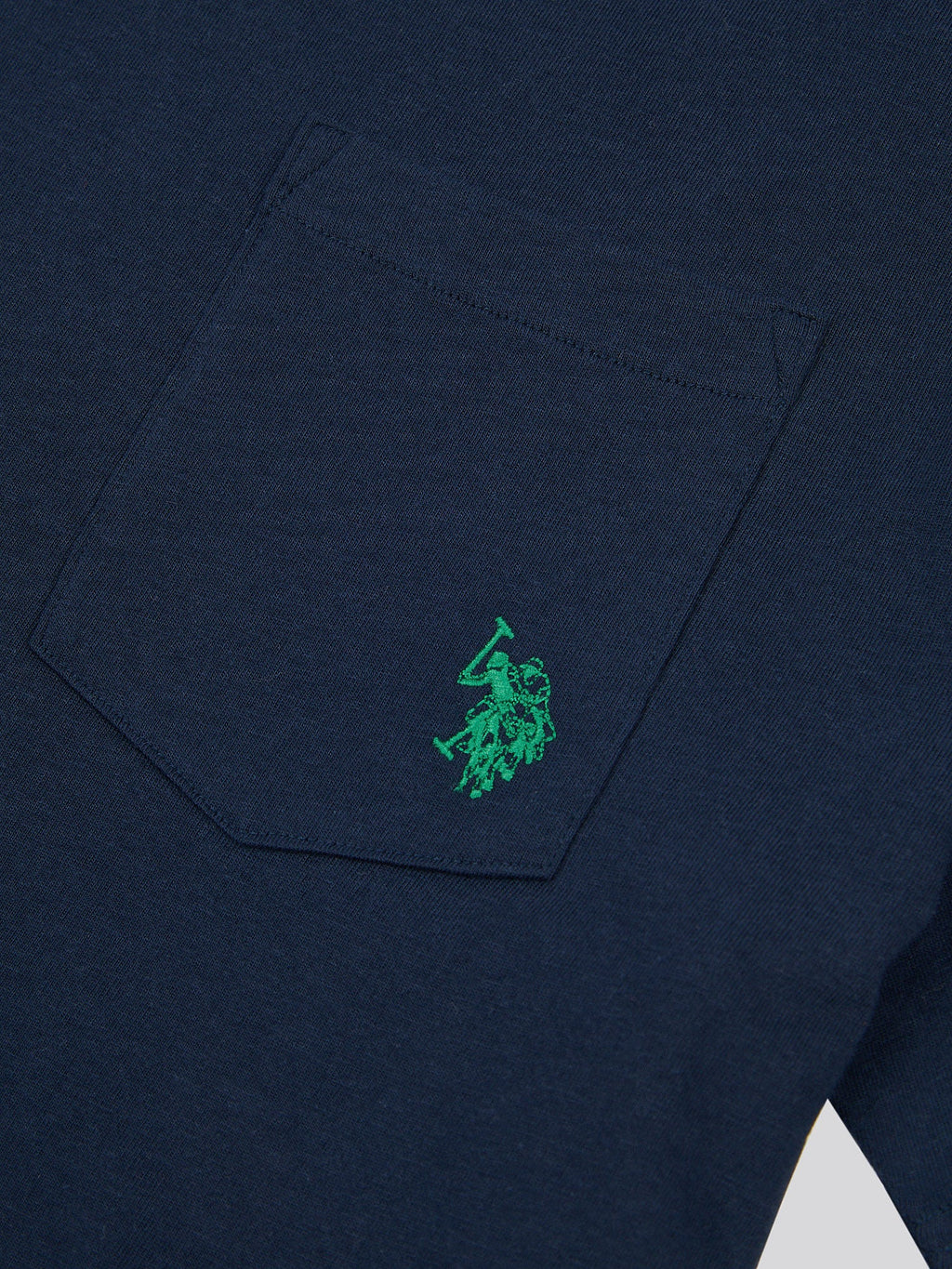 Mens Double Horsemen Pocket T-Shirt in Dark Sapphire Navy