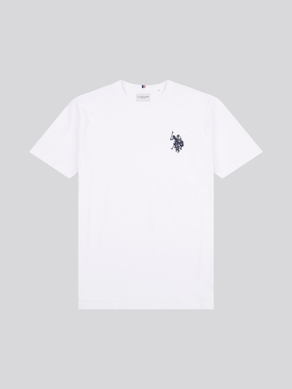 Mens Large Double Horsemen T-Shirt in White / Dark Sapphire Navy DHM