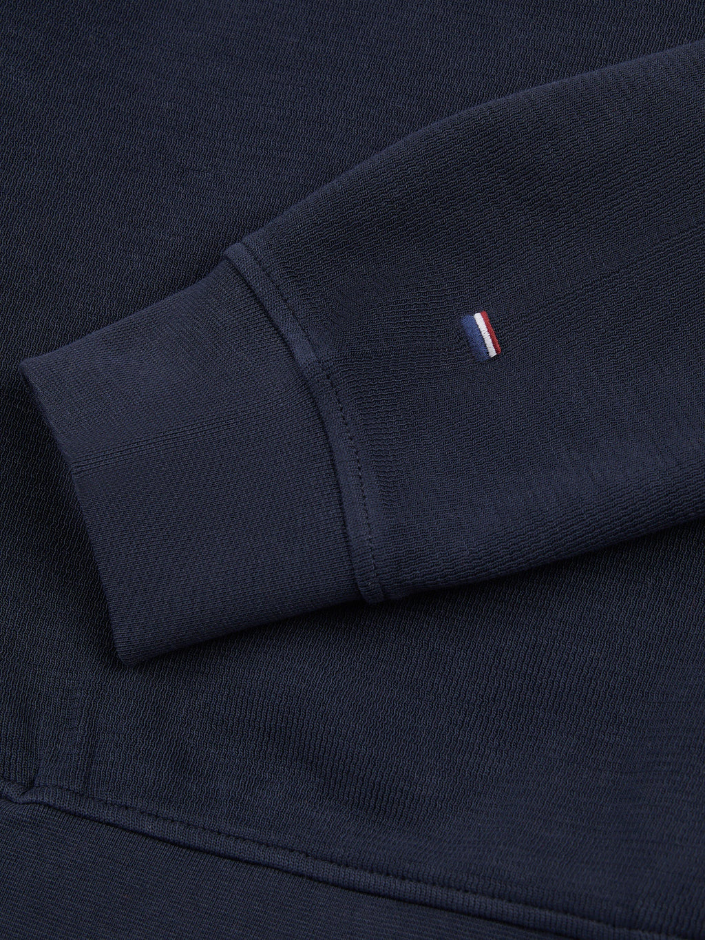 Mens French Rib 1/4 Funnel in Dark Sapphire Navy / Moonlight Blue DHM