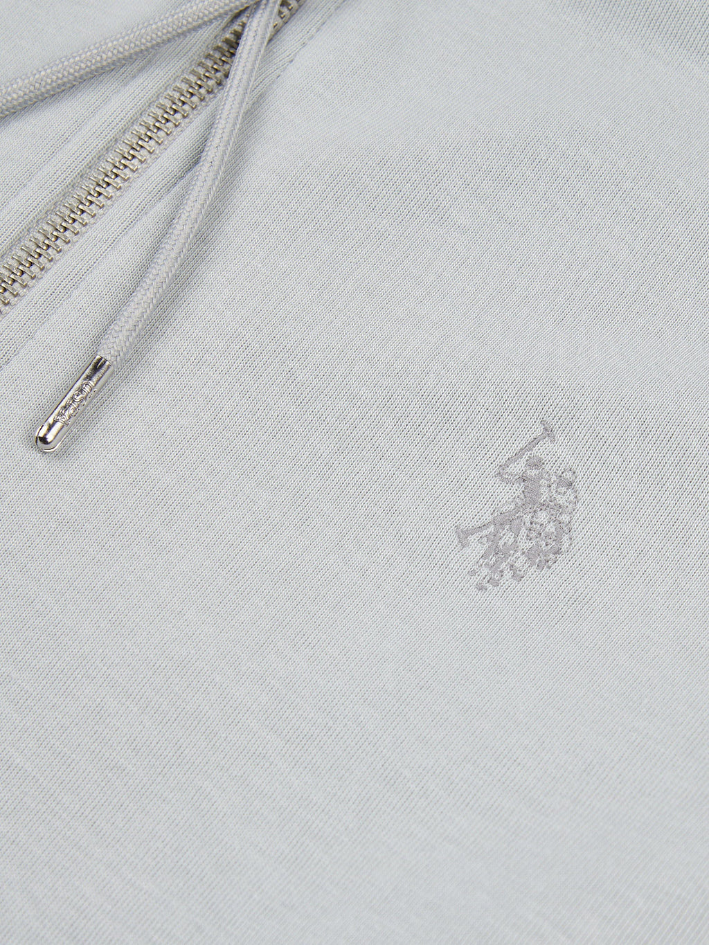 Mens Double Horsemen Zip Hoodie in High Rise
