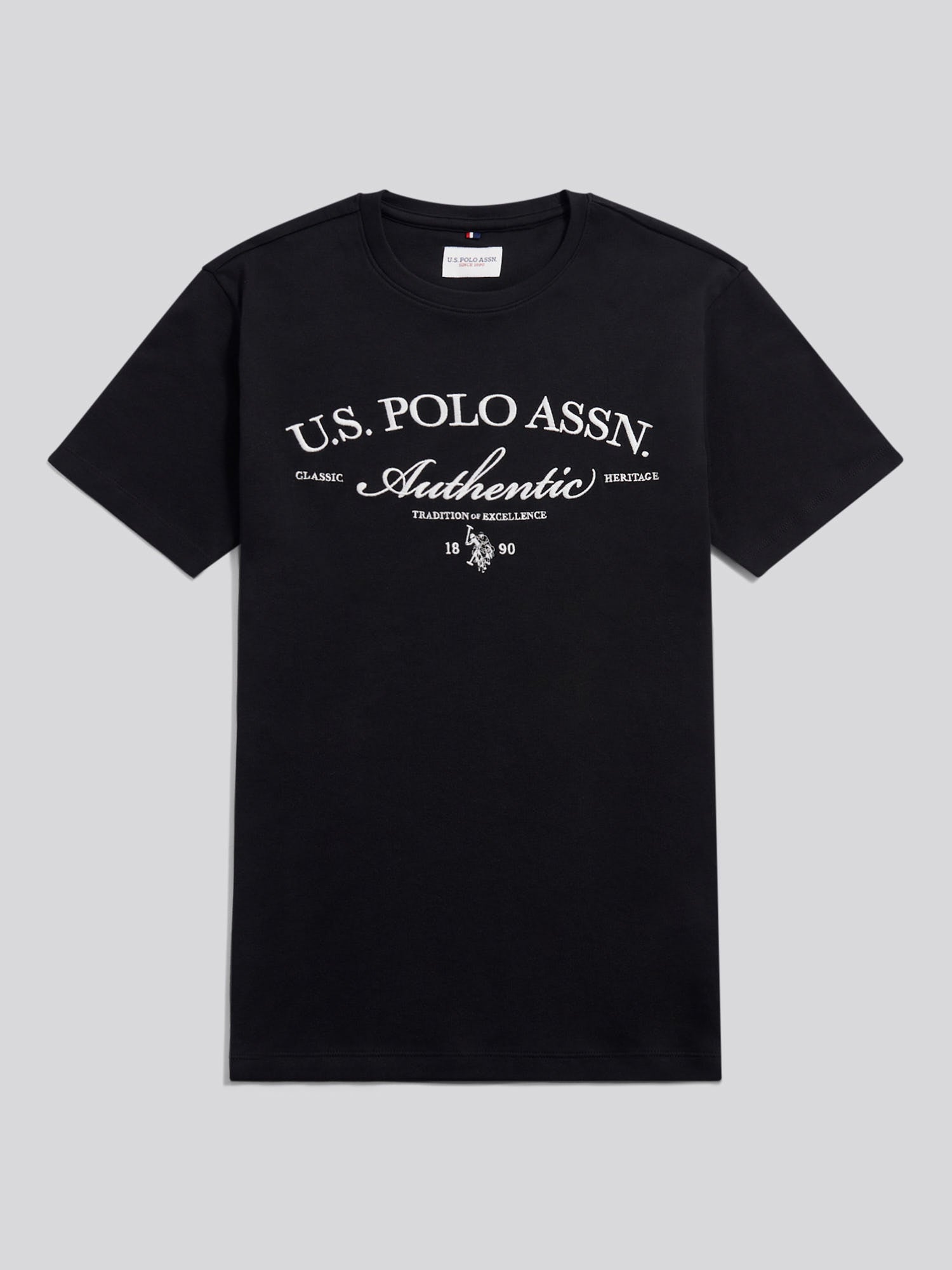 Mens Arch Script Graphic T-Shirt Black
