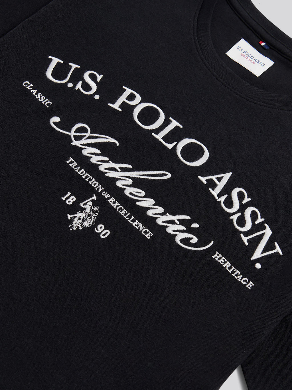 Mens Arch Script Graphic T-Shirt Black