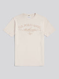 Mens Arch Script Graphic T-Shirt Beige