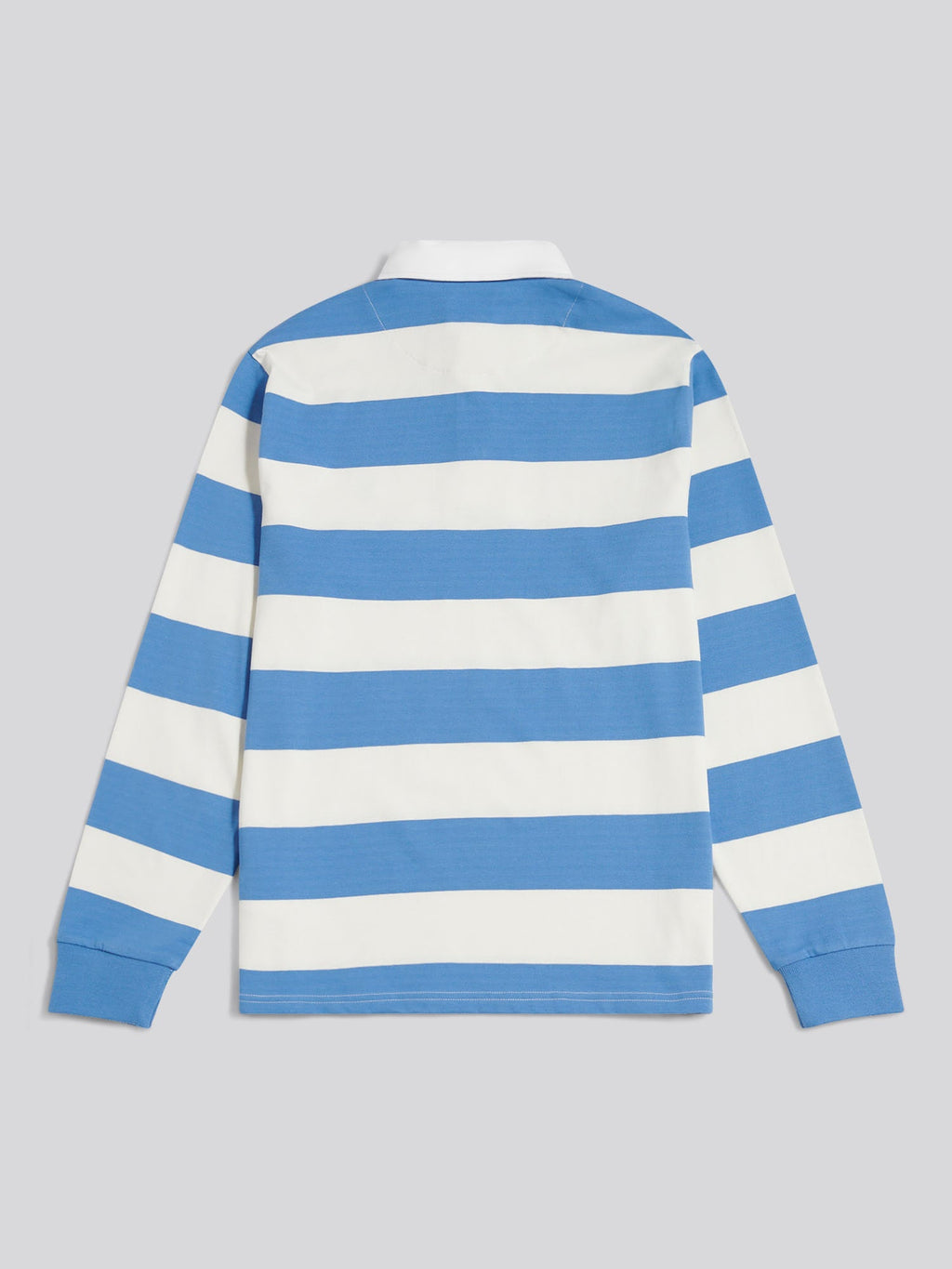 Mens Classic Stripe Rugby Shirt Whisper White