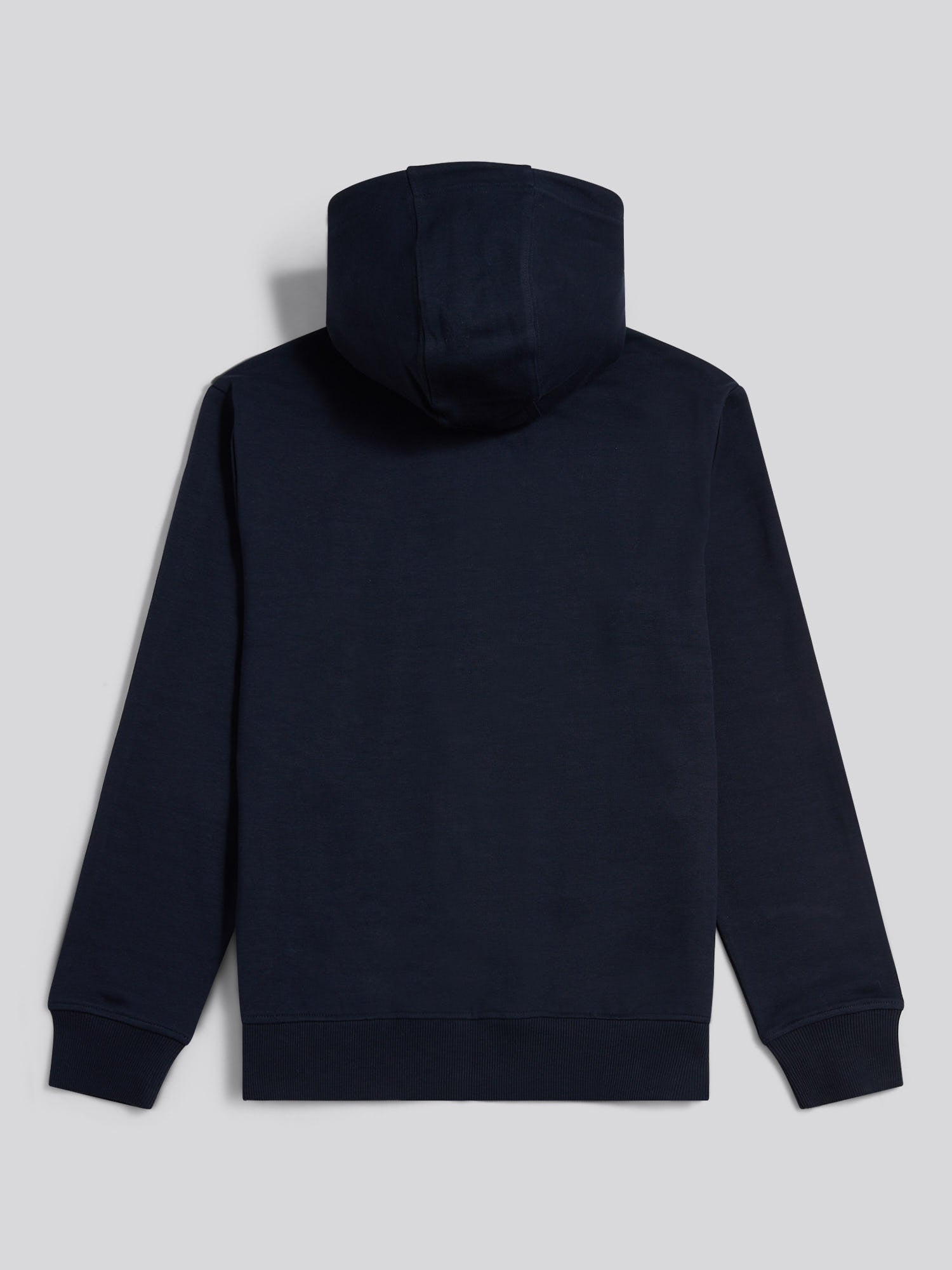 Mens Double Horsemen Interlock Zip Hoodie Dark Sapphire Navy
