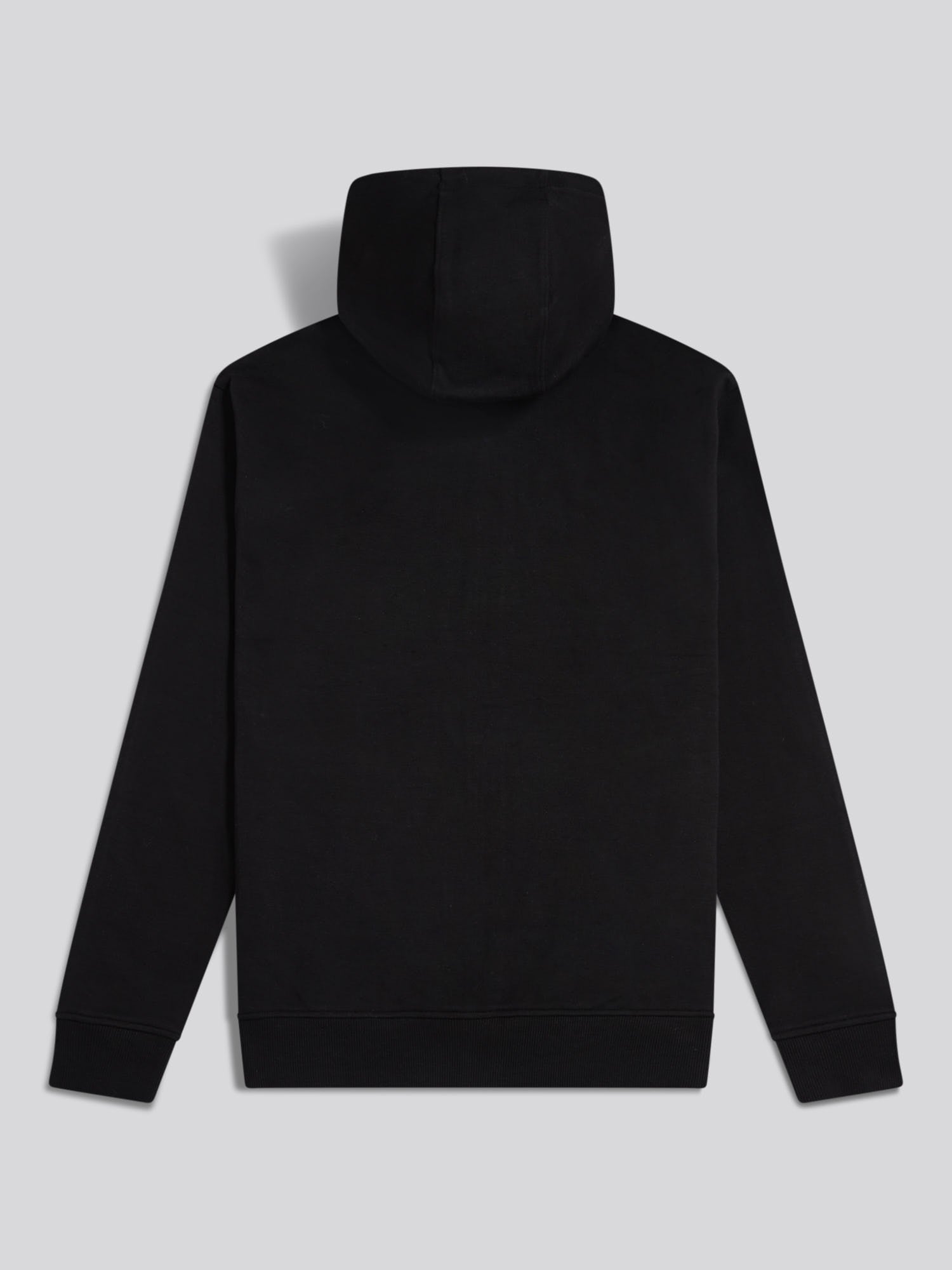 Mens Double Horsemen Interlock Zip Hoodie Black Bright White DHM