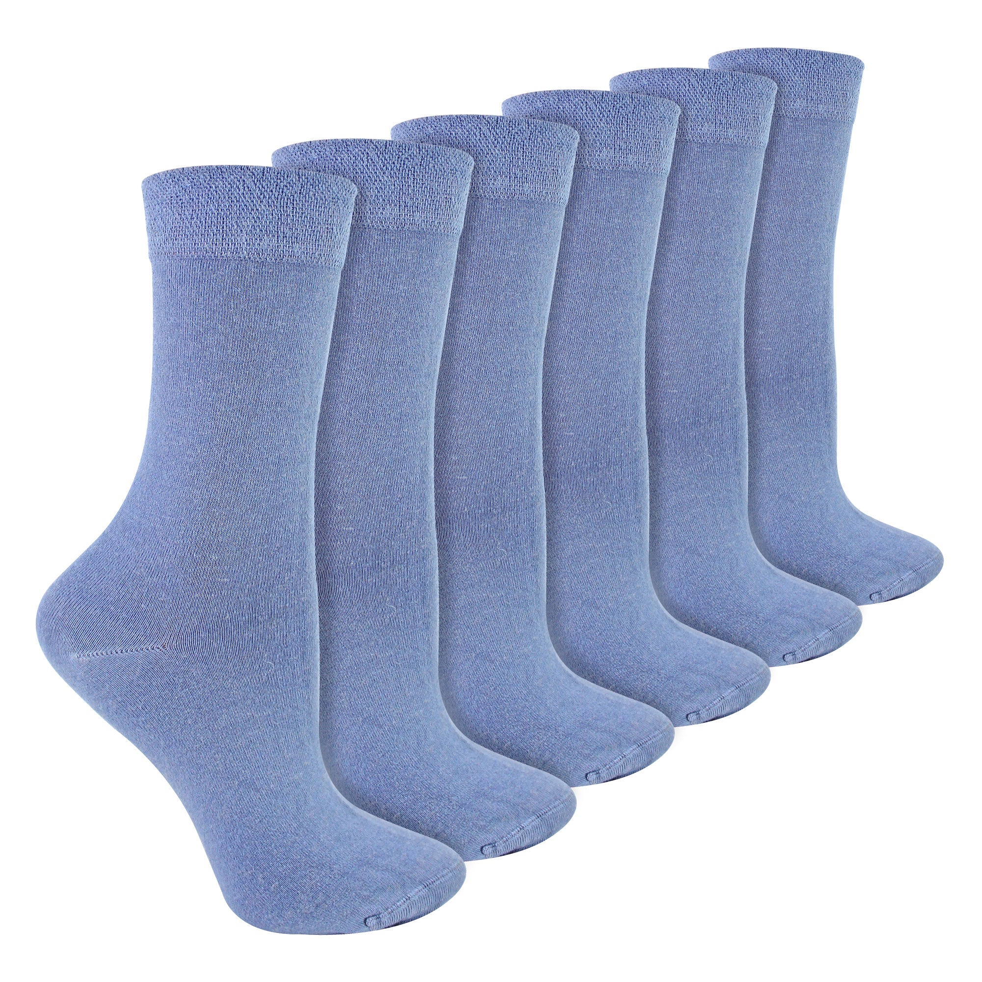 Ladies 6 Pack Bamboo & Merino Wool Blend Socks