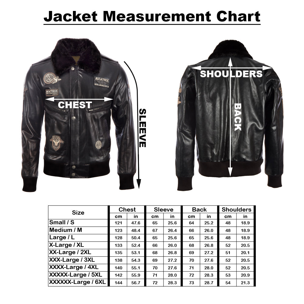 YBOB Men's Air Force Jacket - Black