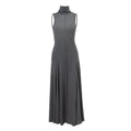 New Slim-fit Half Turtleneck Backless Dress Women
