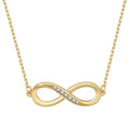 Infinite Loop Symbol Micro Set Zircon Classic Plated 14K Ladies Popular Necklace