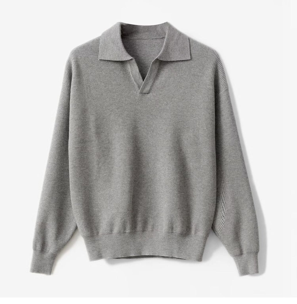Men's Solid Color Loose Long Sleeves