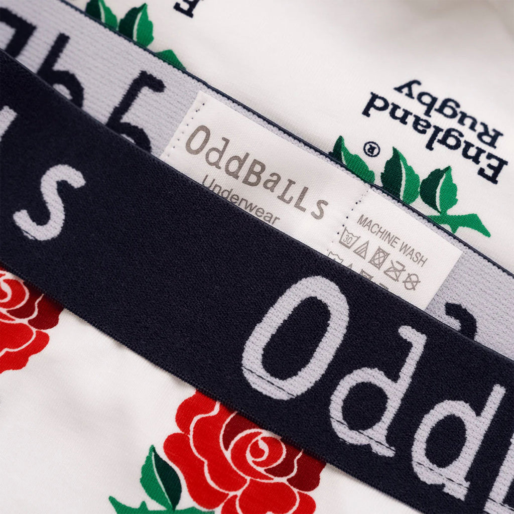 Mens England Rugby Boxer Shorts - Soft Cotton Sports Underwear