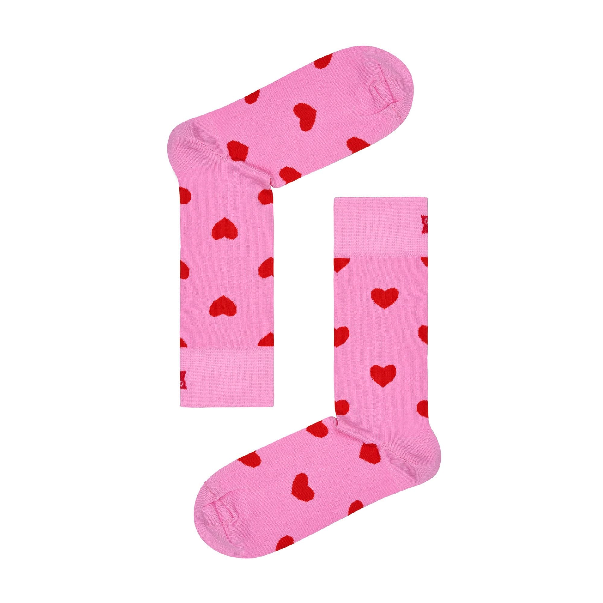 1 Pack Unisex Cotton Pink Valentines Heart Design Socks