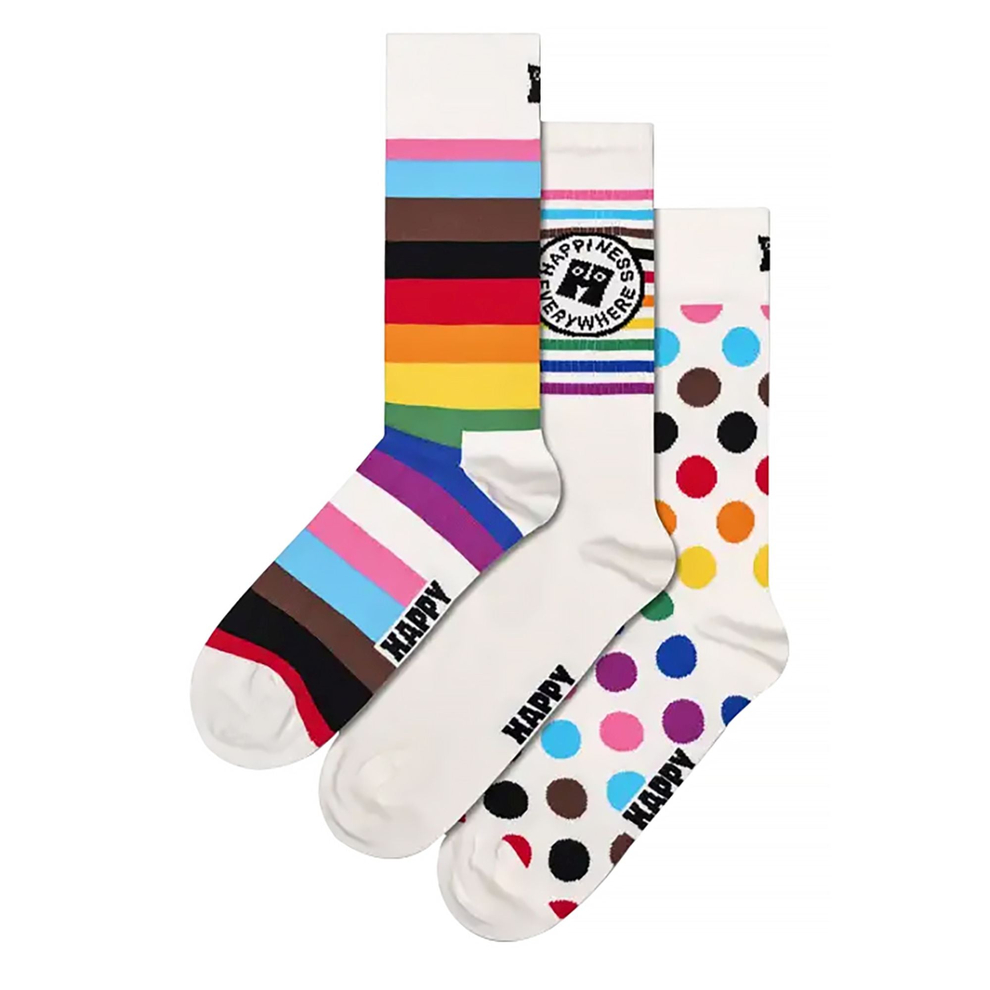 3 Pack Pride Coloured Gift Set Socks