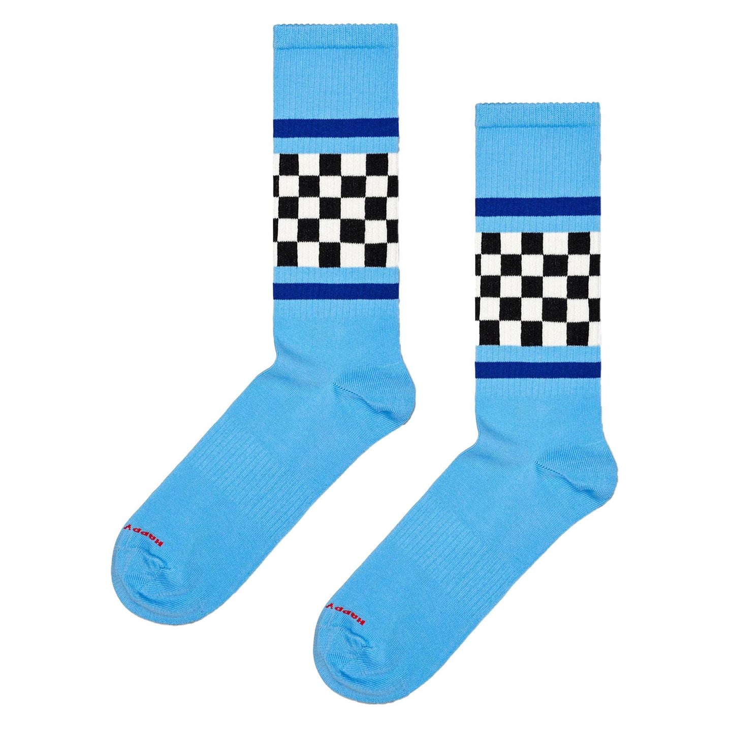 1 Pack Checked Stripe Sneaker Socks for Men and Women
