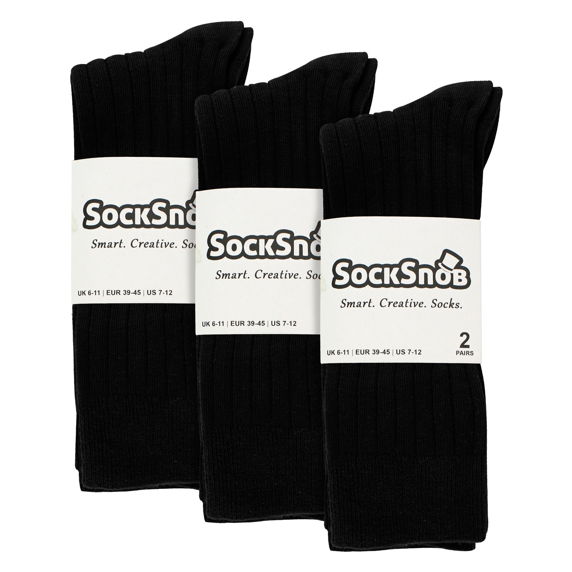 Mens Plain Coloured Cotton Rich Ribbed Dress Socks