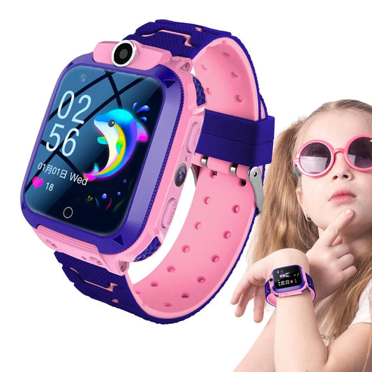 Kids GPS Smart Watch Phone SOS Tracker Camera Boys Girls 4-12 Years Safety Watch