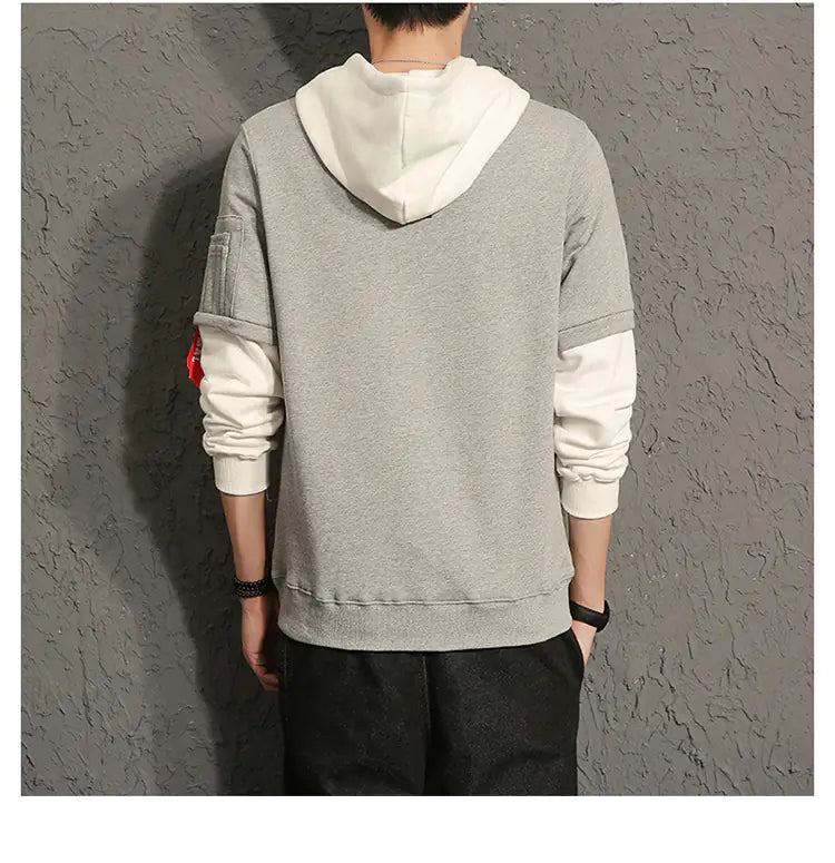Men’s Japanese Style Hoodie – Casual Streetwear Hooded Top
