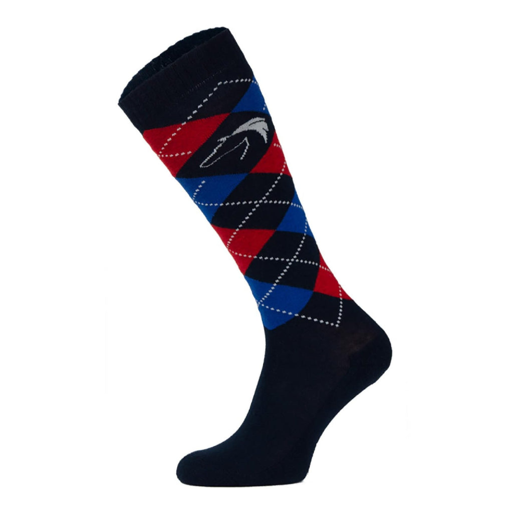 1 Pack Ladies Argyle Knee High Horse Riding Equestrian Socks