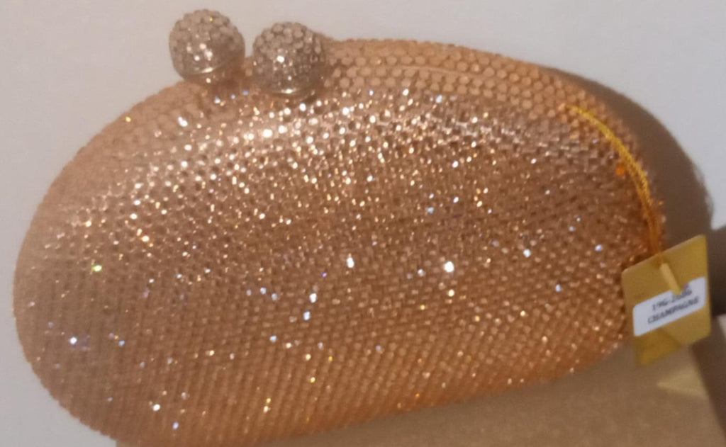 Rhinestones Evening bag decorated with strap 19G - 2686