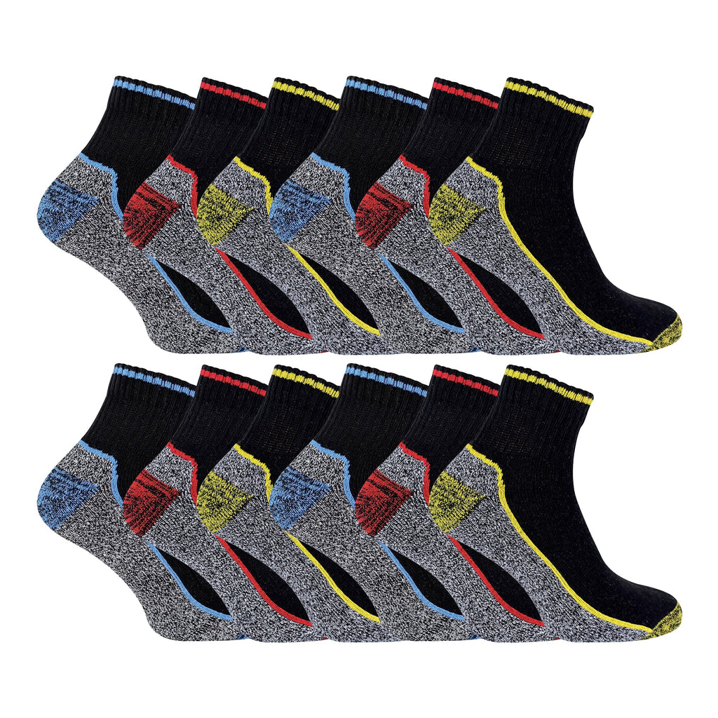 Mens Ankle Soft Breathable Bamboo Work Socks for Summer (Multipack Options)