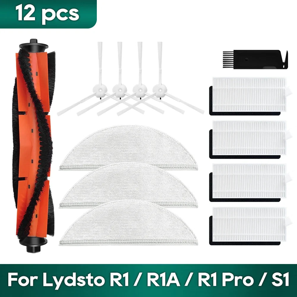 Fit For Xiaomi Lydsto R1 /R1A /R1 Pro /S1 /L1 Replacement Accessories Spare Part Main Side Brush Hepa Filter Mop Dust Bag