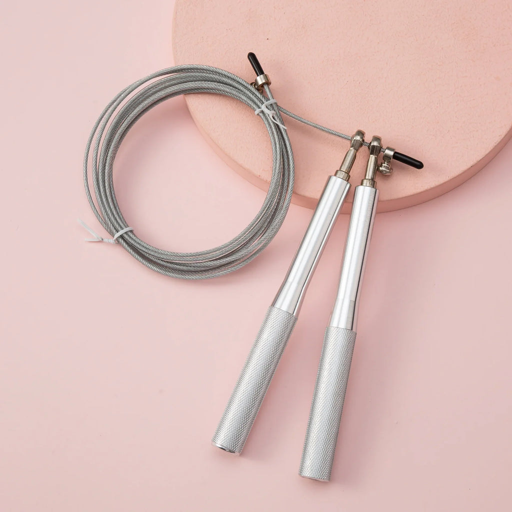 Steel wire skipping rope fitness sports equipment bearings skipping rope middle school students training aluminum alloy