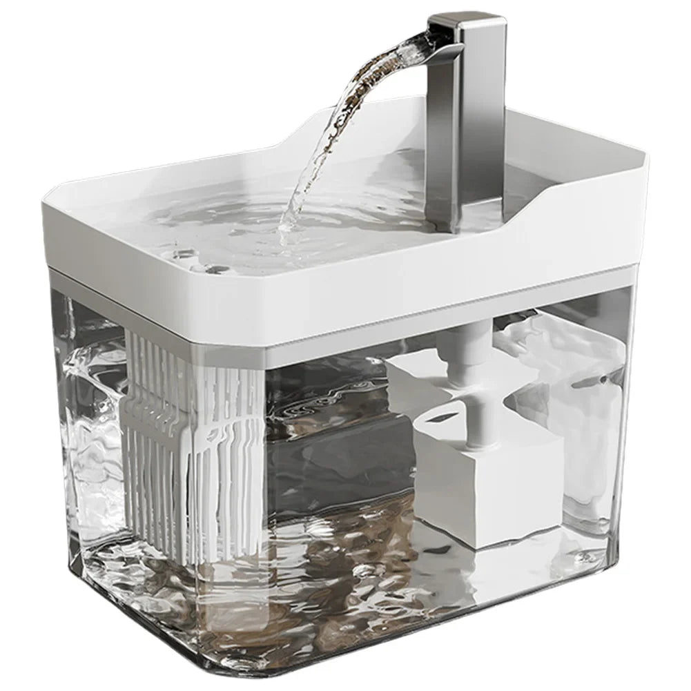 Cat Water Fountain with Quiet Pump Dog Water Filter Dispenser USB Anti-Dry Burning Pet Fountain Cat Fountain for Cats Indoor