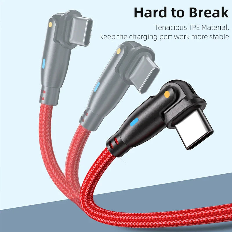 AUFU USB C To Type C Cable PD100W 60W C Type Fast Charging Cable For Samsung Huawei Xiaomi Macbook Laptop Charger Cord Wire 3M