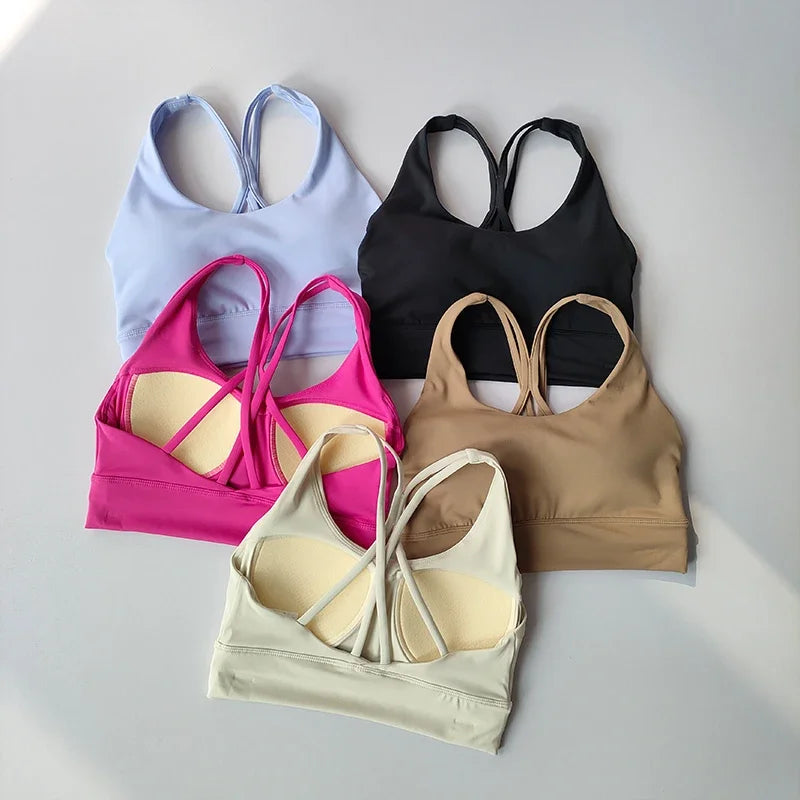 Yoga Suit Women High-end Sports Bras Leggings Slimming Hip Lifting Sports Fitness Bras and Leggings Tank Top Breathable Set