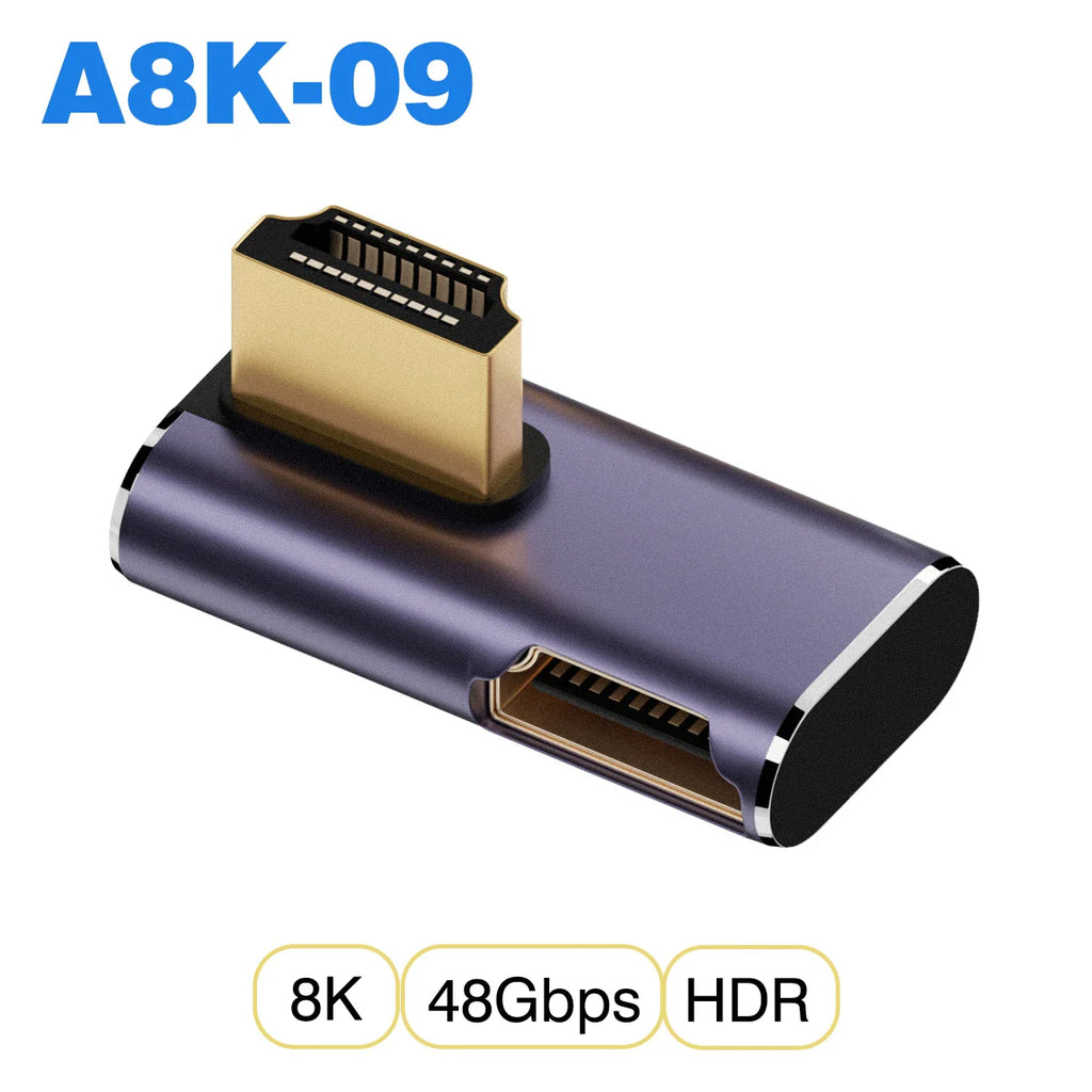 UGOURD HDMI2.1 Cable Adapter mini micro hdmi to HDMI 2.1 Converter 48Gpbs 8K60HZ 4K120HZ for HDTV Projector PS4 PS5 Laptop PC