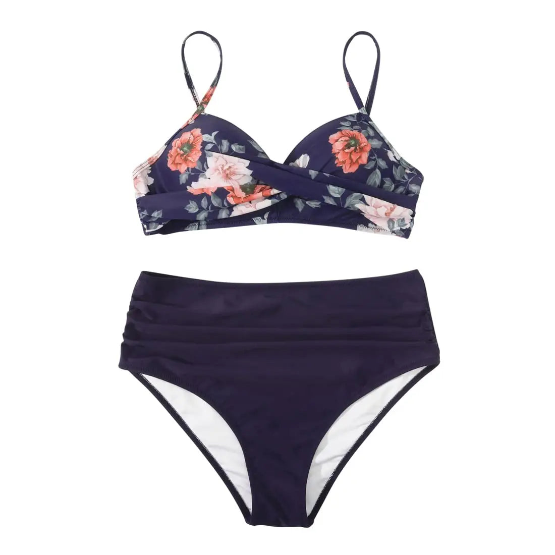 Vintage High Waist Bikinis 2025 Women Push Up Swimwear Printed Swimsuit Female Beachwear Summer Bathers Bathing Suit Swimming