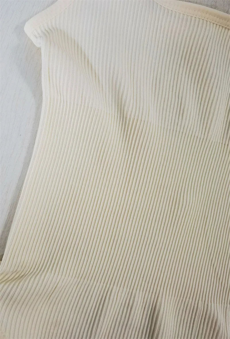 GUUDIA Ribbed Tummy Jumpsuit Daily Shaper Bodysuits Light Control Compress Tummy Control Open Crotch Shapewear Suits Open Crotch